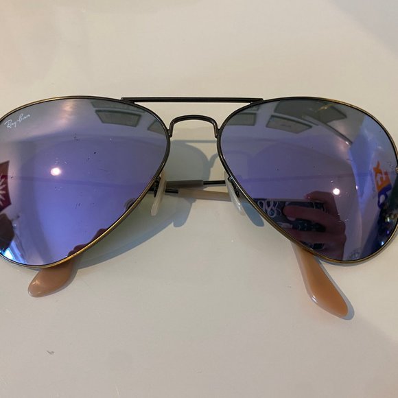 Purple Reflective Ray Bans - Picture 7 of 7